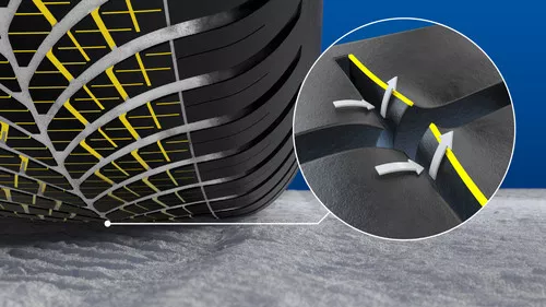 Goodyear Vector 4Seasons FP M+S - Pneumatico 4 Stagioni 255/45R18 99Y, Etichetta E/C/69dB